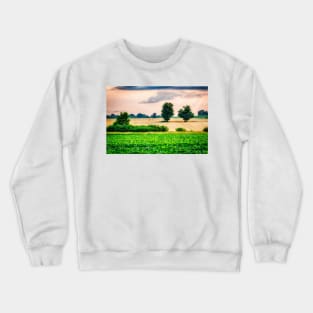 Two Trees In Wheat Field 1 Crewneck Sweatshirt